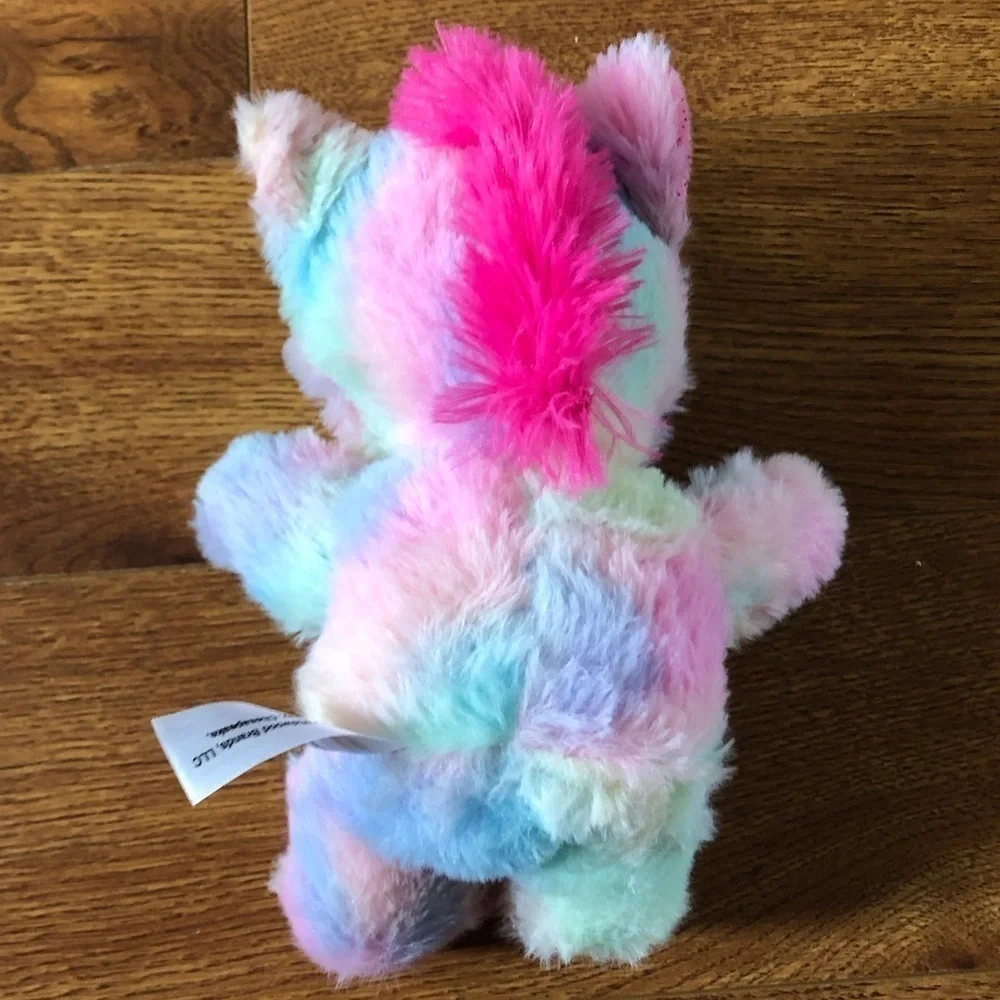 tie dye rainbow unicorn plush stuffed animal small